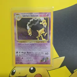 Sabrina's Alakazam 16/132: Gym Challenge Holo Rare 80 HP Unlimited Pokemon Card - Image 1