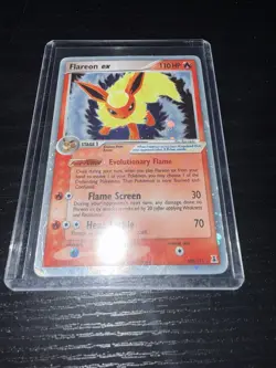 Pokemon Flareon EX Delta Species 108/113 Holo Ultra Rare 110 HP Card 2005 - Image 1