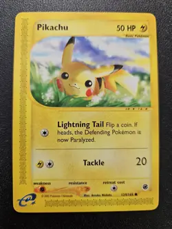 Pokemon Expedition Pikachu 124/165 NEAR MINT - Image 1