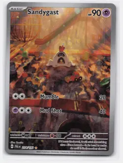 SANDYGAST 214/193 ILLUSTRATION RARE PALDEA EVOLVED POKEMON LIGHTLY PLAYED - Image 2
