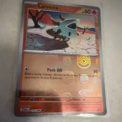 Pokemon TCG BLK EN 9 Masterball Card Lot Volcarona Heatmor Larvesta Cryogonal - Image 4