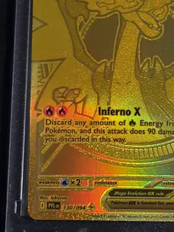 Pokemon Mega Charizard X EX Full Art Holo 130/094 - Image 5