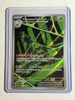 Pokemon TCG SV10: Destined Rivals Team Rockets Spidops Illustration Rare 187/182 - Image 1