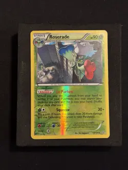 Pokemon Roserade 15/124 Dragons Exalted Reverse Holo MP/HP - Image 1