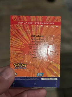 Team Rocket- Pop-Up 5 of 10-Pokemon TV Animation 3-Topps 2000-NM Blue Label - Image 2