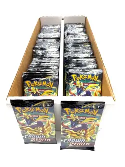 Lot of (112) Pokemon TCG Crown Zenith Booster Packs SEALED - Image 1