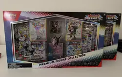 2x Pokemon Prismatic Evolutions Premium Figure Collection Espeon & Umbreon - Image 1