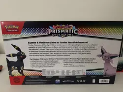 2x Pokemon Prismatic Evolutions Premium Figure Collection Espeon & Umbreon - Image 2