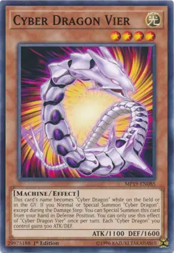 x3 Cyber Dragon Vier - MP19-EN085 - Common - 1st Edition Yu-Gi-Oh! M/NM - Image 1