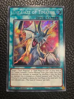 YuGiOh Euro English-Dark Magician of Destruction & The Gaze of Timaeus 1st. MUMZ - Image 4