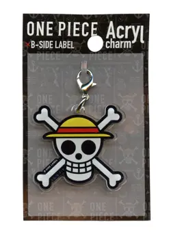 ONE PIECE Acrylic Keychain Charm Straw Hat Pirates B-SIDE LABEL Japan Original - Image 1