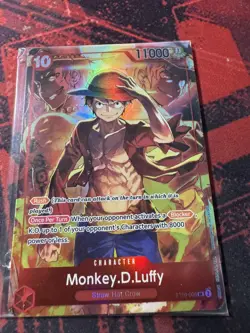 One Piece TCG Monkey D. Luffy #ST10-006 SR Promo Holo SEALED - Image 1