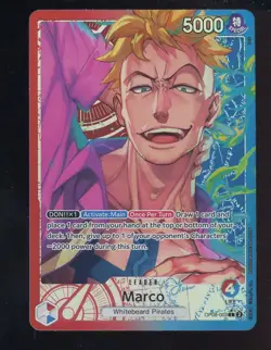 One Piece English OP08-002 Marco Alternate Art Leader - Image 1