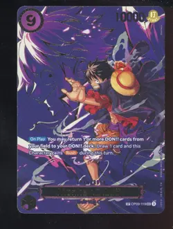 One Piece English OP09 Monkey D Luffy SP Special Alternate Art SEC #119 - Image 1