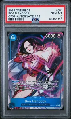 Boa Hancock OP07-051 Alt Art PSA 10 2024 One Piece 500 Years In The Future - Image 1