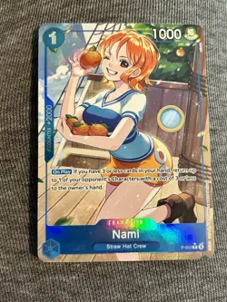 Nami (P-053) (Full Art) P-053 Premium Booster The Best Foil PRB01 One Piece - Image 1