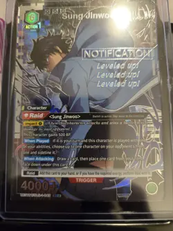 Union Arena Solo Leveling Sung Jinwoo SR* Alt Art UE17BT/SLG-1-049 Foil NM - Image 1