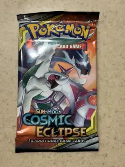 Pokemon Trading Card Game Sun & Moon Cosmic Eclipse Booster Pack 820650805899 - Image 1