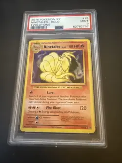 Pokemon Evolutions XY 2016 Ninetales Reverse Holo PSA 9 MINT TCG Card #15/108 - Image 1