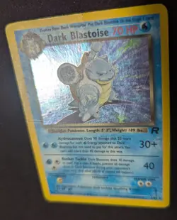 Dark Blastoise 3/82 Holo Team Rocket 2000 WOTC Pokemon Card HP Creased - Image 5