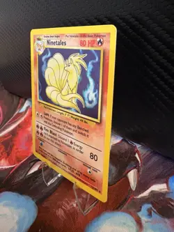 Ninetales 12/102 Holo Base Set WOTC 1999 LP Vintage Pokemon Card - Image 3