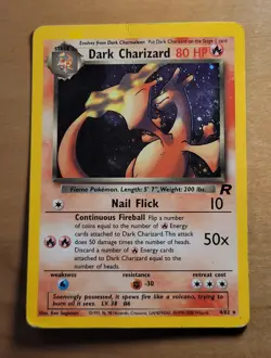 Pokemon Card TCG Holo Dark Charizard Vintage Rare - Image 1