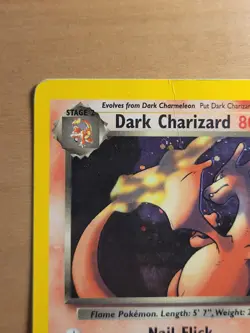 Pokemon Card TCG Holo Dark Charizard Vintage Rare - Image 2