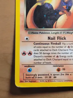 Pokemon Card TCG Holo Dark Charizard Vintage Rare - Image 4
