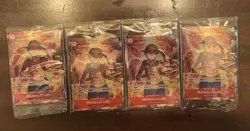 Monkey.D.Luffy Treasure Booster Set ST10-006 One Piece Promo Card Foil SEALED x4 - Image 1