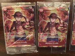 Monkey.D.Luffy Treasure Booster Set ST10-006 One Piece Promo Card Foil SEALED x4 - Image 3