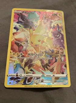 Pokemon Pikachu TCG Card Crown Zenith 160/159 Holo Secret Rare NM/Mint Condition - Image 2