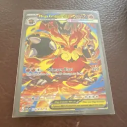 Mega Emboar EX Pokemon TCG Card 380 HP 320 Attack 273/217 Fire Type - Image 1