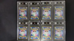 TOC 9.5 Gem-Mint Pikachu ex Pokemon Card (Japanese M2a 044/193 RR) lot*8 LN05 - Image 2