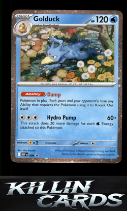 Golduck - 008 008 Pokemon Promo ME: Mega Evolution Promo Card NM - Image 1
