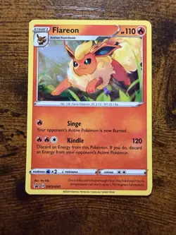 Pokemon Flareon SWSH041 SWSH: Sword & Shield Promo Holo Stage 1 110 HP Card - Image 1