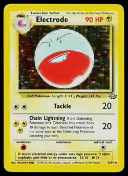 Pokemon Card - Electrode Jungle 2/64 Holo Unlimited Holo Rare - Image 1