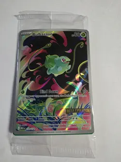Pokemon Bulbasaur Holo Card 133/132 Me01: Mega Evolution NM Condition Sealed - Image 1