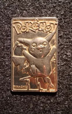 Pokemon Special Edition 23 karat Gold-Plated Trading Card #25 PIKACHU - Image 1