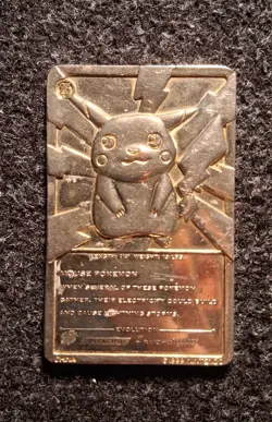 Pokemon Special Edition 23 karat Gold-Plated Trading Card #25 PIKACHU - Image 2