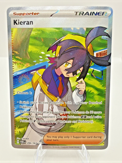 Pokemon Card TCG - Kieran 206 Full Art Ultra Rare Twilight Masquerade Near Mint - Image 1