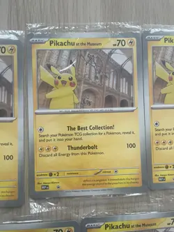 5x Pikachu At The Museum, Pokemon X Natural History Museum Jumbo Promo Card NEW - Image 3