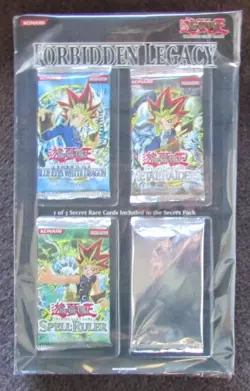 YUGIOH 2005 FORBIDDEN LEGACY 4 TRADING CARD PACK ENGLISH 1ST ED MINT SEALED - Image 1