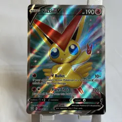 Victini V Full Art 144/163 Battle Styles Ultra Rare Pokemon Card NM SwSh05 Holo - Image 1