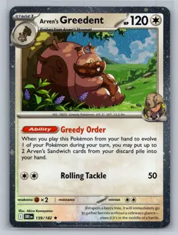 Arven's Greedent - (Cosmo Holo) Promo Miscellaneous Cards & Products 159/182 NM - Image 1