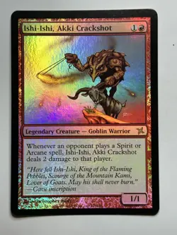 Ishi-Ishi, Akki Crackshot Betrayers of Kamigawa 110 Foil MTG Card LP-NM - Image 1