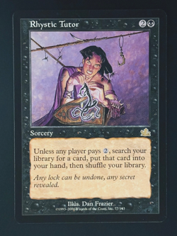 MTG - Rhystic Tutor - NM Never Played - Prophecy #77 - Rare - EN - REG - Image 1