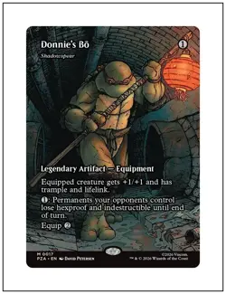 1x Donnie's Bo - Shadowspear, TMNT, Magic MTG NM - Image 1