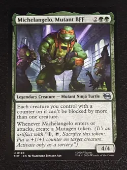 MTG Teenage Mutant Ninja Turtles Michelangelo, Mutant BFF 0120 NM - Image 1