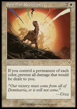 [1x] Spirit of Resistance Heavy Play, English Invasion MTG Magic - Image 1