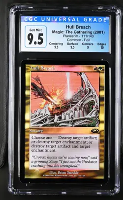 HULL BREACH Planeshift Foil C CGC 9.5 MTG [Nostalgium] - Image 1